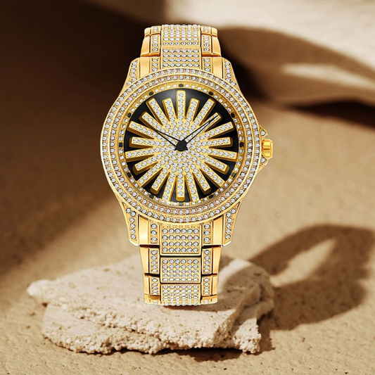 Reloj Iced-Out para Hombre – Esfera Giratoria