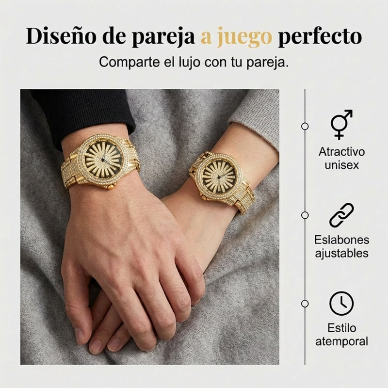 Reloj Iced-Out para Hombre – Esfera Giratoria