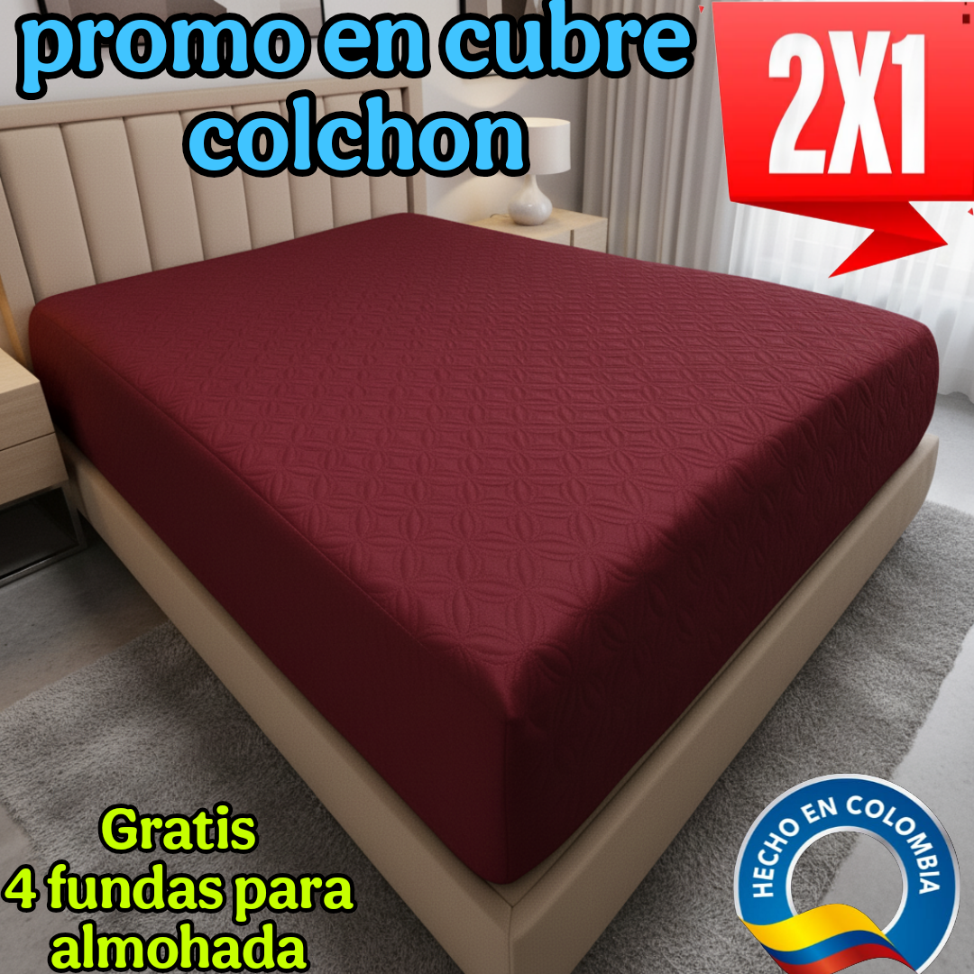 Protector de Colchón – Pack 2 + 4 Fundas de Almohada