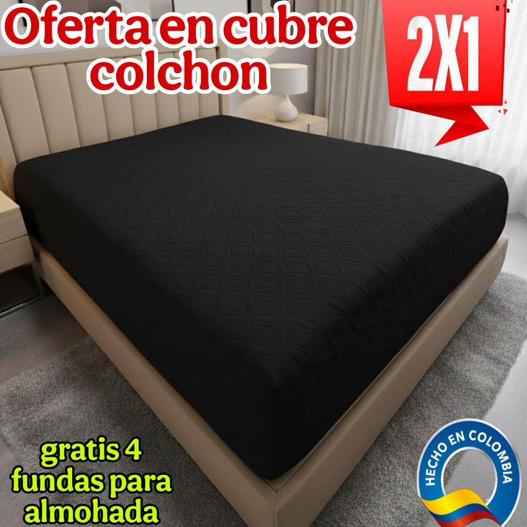 Protector de Colchón – Pack 2 + 4 Fundas de Almohada